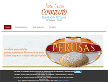 Tablet Screenshot of pastascaserasconsuelito.com